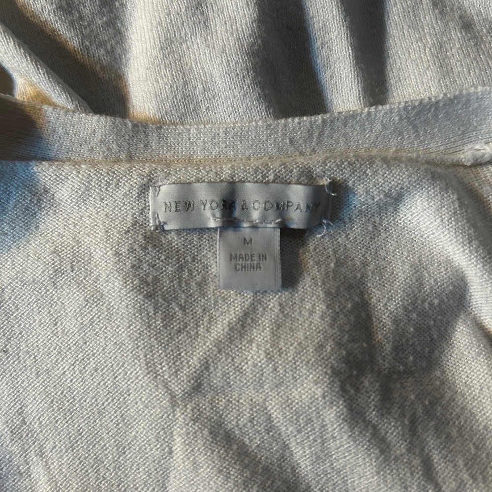 Cream Button-Up Cardigan - Picture 3 of 3